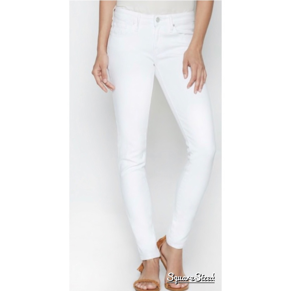 Joie mid-rise skinny jeans in dandelion white 25